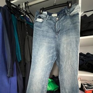 Eloquii 16V Light Wash Skinny High Rise Jeans